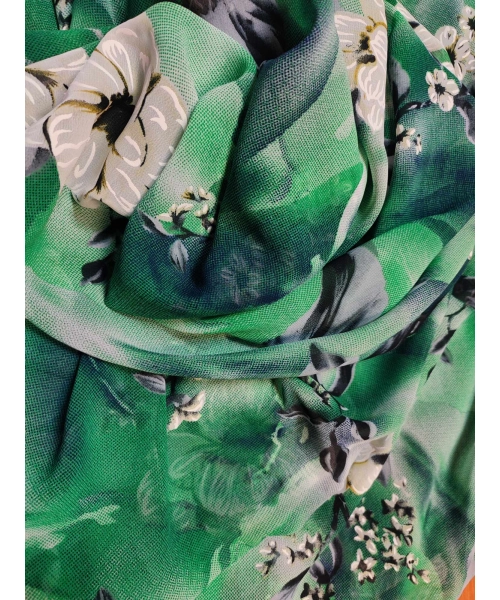 Duża sukienka plażowa - eleganckie PAREO XXL odcienie zieleni